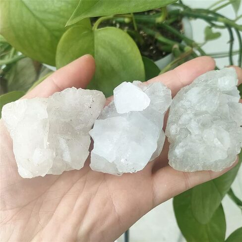 Health & Household 3pcs Natural Raw Apophyllite Stones Rough Mineral Crystal Specimen (Size : 25-35mm) in Saudi Arabia