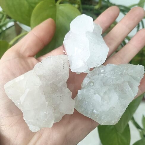 Health & Household 3pcs Natural Raw Apophyllite Stones Rough Mineral Crystal Specimen (Size : 25-35mm) in Saudi Arabia