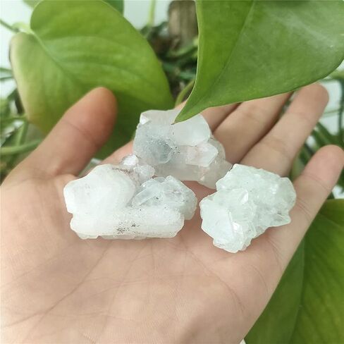 Health & Household 3pcs Natural Raw Apophyllite Stones Rough Mineral Crystal Specimen (Size : 25-35mm) in Saudi Arabia