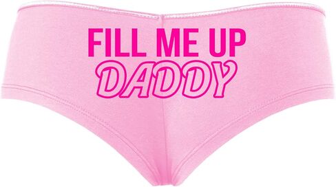 Knaughty Knickers Fill Me Up Daddy Cum Inside Creampie Baby Pink Slutty Panties in Saudi Arabia