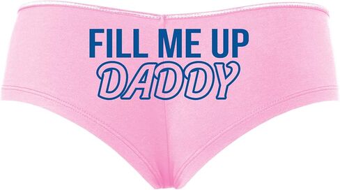 Knaughty Knickers Fill Me Up Daddy Cum Inside Creampie Baby Pink Slutty Panties in Kuwait