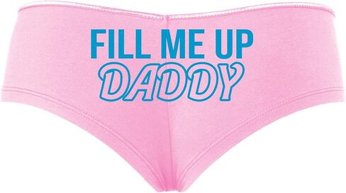 Knaughty Knickers Fill Me Up Daddy Cum Inside Creampie Baby Pink Slutty Panties in Kuwait