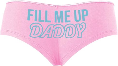 Knaughty Knickers Fill Me Up Daddy Cum Inside Creampie Baby Pink Slutty Panties in Kuwait