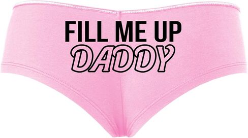 Knaughty Knickers Fill Me Up Daddy Cum Inside Creampie Baby Pink Slutty Panties in Kuwait