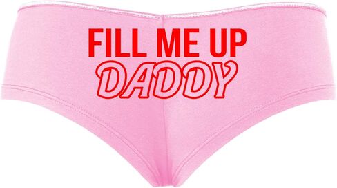 Knaughty Knickers Fill Me Up Daddy Cum Inside Creampie Baby Pink Slutty Panties in Kuwait