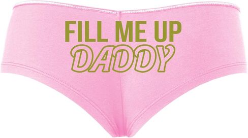 Knaughty Knickers Fill Me Up Daddy Cum Inside Creampie Baby Pink Slutty Panties in Kuwait