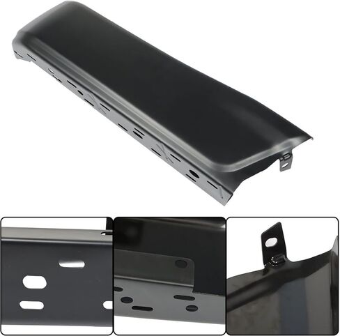 GXYWADY Steel Rear Left Driver Side Bumper Face Bar Replacement for F-150 2015 2016 2017 2018 2019 2020 Without Park Assist Sensor Holes FO1102382 in Saudi Arabia
