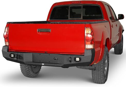Hooke Road Tacoma Rear Steel Bumper w/LED Lights for Toyota Tacoma 2005 2006 2007 2009 2010 2011 2012 2013 2014 2015 2nd Gen Pickup Trucks in Saudi Arabia