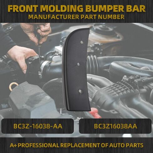 Dasbecan Front Bumper Bar Molding Compatible with Ford F250 F350 F450 F550 2011 2012 2013 2014 2015 2016 OE Replaces BC3Z-16038-AA (Right Passenger Side) in Saudi Arabia
