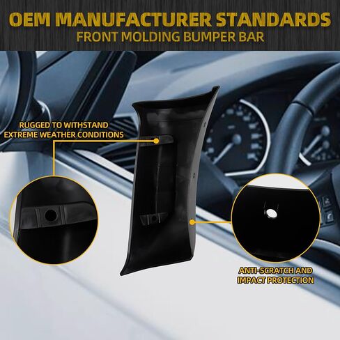 Dasbecan Front Bumper Bar Molding Compatible with Ford F250 F350 F450 F550 2011 2012 2013 2014 2015 2016 OE Replaces BC3Z-16038-AA (Right Passenger Side) in Saudi Arabia