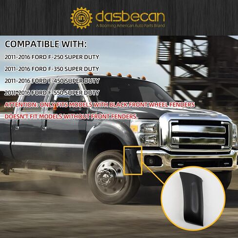 Dasbecan Front Bumper Bar Molding Compatible with Ford F250 F350 F450 F550 2011 2012 2013 2014 2015 2016 OE Replaces BC3Z-16038-AA (Right Passenger Side) in Saudi Arabia