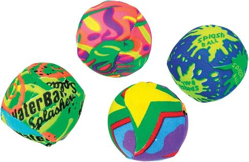 Multicolor Premium Foam Splash Balls - 2" (Pack of 24) - Assorted Design Balls - Perfect for Pool, Beach, and Luau Parties in Saudi Arabia