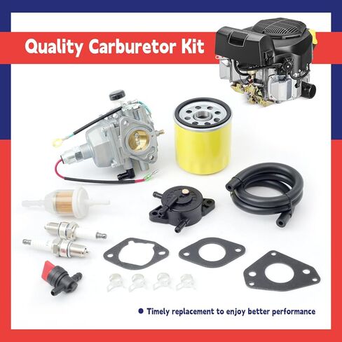16-853-01-S Carbretor Kit استبدال Kohler KT745-3011 KT745-3042 ZT730 ZT740 استبدال 1685301S 16 853 01-S ، مع سدادة شرارة زيت المضخة الوقود in Saudi Arabia