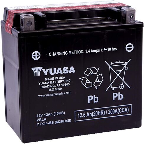 Yuasa YTX14-BS Maintenance Free Battery with Acid Pack in Saudi Arabia