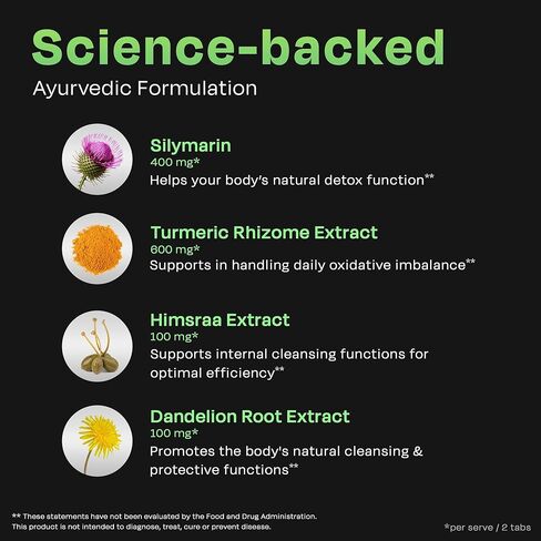 مكمل دعم الكبد العشبي أوريك | الحليب الشوك (سيليمارين)، الكركم، الثوم، الزنجبيل لصحة الكبد | تركيبة متقدمة للتخلص من السموم والتطهير للكبد النشط | 60 حبة | خالي من الغلوتين in Kuwait