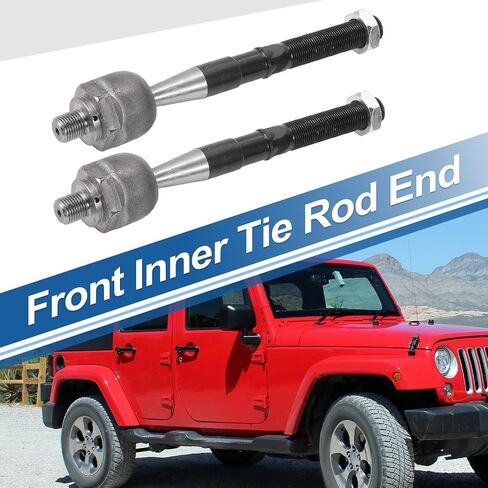 X AutoHaux 2PCS INNER TIE ROD ANDS KIT SUPENSION TEEPENSION TEE ROD LED لجيب جراند شيروكي 2011-2015 ل DODGE DURANGO 2011-2015 DRAG NO.EV800987 in Saudi Arabia