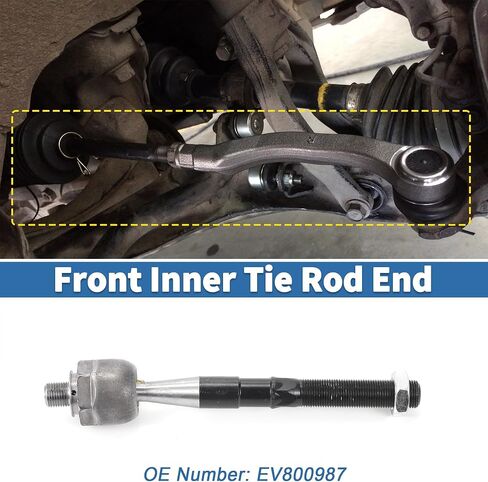 X AutoHaux 2PCS INNER TIE ROD ANDS KIT SUPENSION TEEPENSION TEE ROD LED لجيب جراند شيروكي 2011-2015 ل DODGE DURANGO 2011-2015 DRAG NO.EV800987 in Saudi Arabia