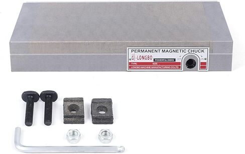 Eapmic 5"x10" Permanent Magnetic Chuck, Rectangular Chuck Workholding Tool for Grinding Machine, Surface Grinder in Kuwait