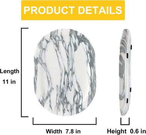 Natural Marble Decorative Tray Bathroom Counter Perfume Organizer Vanity Tray for Home Decor, Jewelry Candle, Coffee Table, Soap Holder Dresser Countertop Accessories 8"x11" Travertine in Saudi Arabia