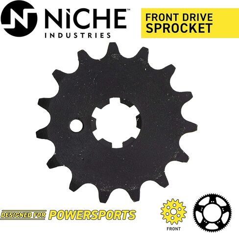 NICHE 420 Pitch 15 Tooth Front Drive Sprocket for 1963-2006 Yamaha PW80 DT100 MX100 LB80 YL1 YG1 YL2 93812-15063-00 in Saudi Arabia