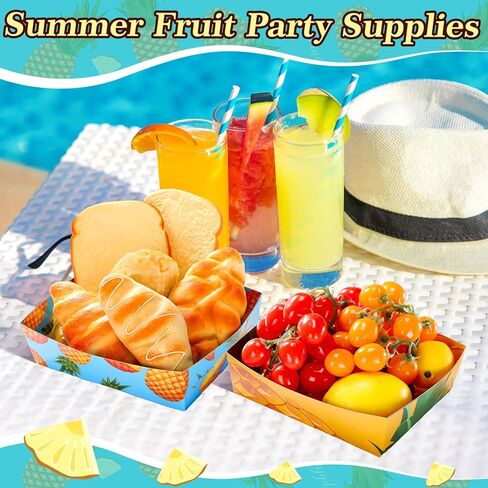 Mifoci 36 Pack Strawberry Party Favors Large Strawberry Paper Plates 5 lb Serving Trays Strawberry Birthday Food Nacho Boats for Berry First Birthday Party Strawberry Theme Party in Kuwait