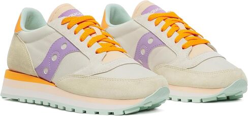 Saucony Women's Jazz Triple Sneaker, Grey/Peach, 10 in Saudi Arabia