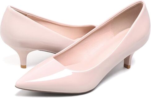 Stunner Women's Classic Fashion Pointed Toe Low Heel Dress Pumps Shoes Purple 38(7) 2 in Kuwait