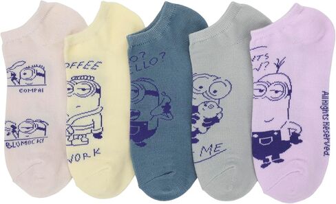 Despicable Me Minions Coffee Break Women's 5-Pair Ankle Socks in Saudi Arabia