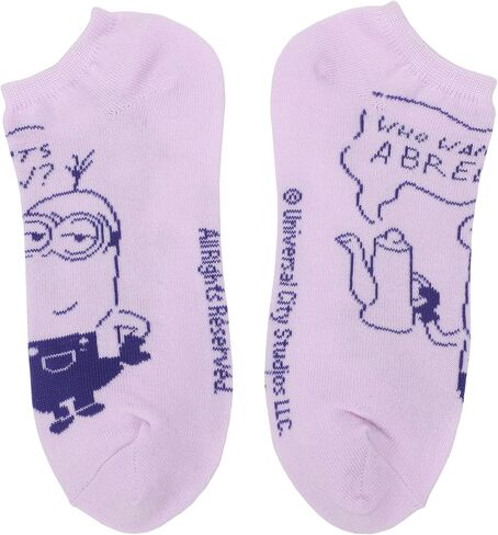 Despicable Me Minions Coffee Break Women's 5-Pair Ankle Socks in Saudi Arabia