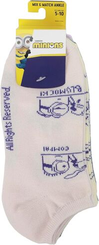 Despicable Me Minions Coffee Break Women's 5-Pair Ankle Socks in Saudi Arabia