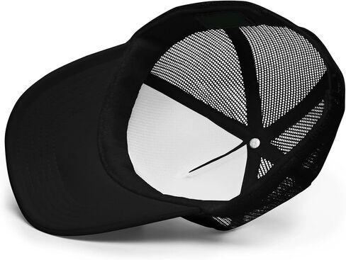 Detroit Grit Workout Cap for Men Classic 7 لوحة ليزر تنفيس قبعة Snapback Hat Mens (أسود) in Saudi Arabia