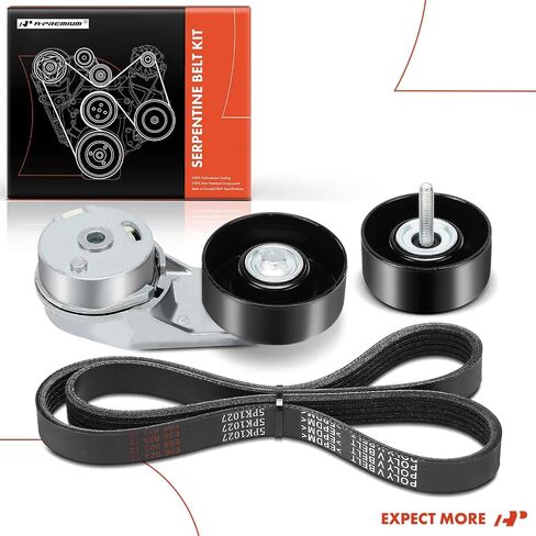 A-Premium Engine Serpentine Drive Belt Kit Compatible with GMC Terrain 2015 2016 2017 2.4L in Saudi Arabia