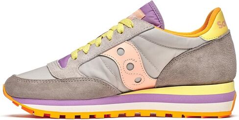 حذاء Saucony Jazz الرياضي الثلاثي للسيدات، أرجواني/كريمي، 7.5 in Saudi Arabia