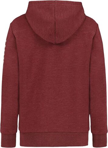 Lucky Brand Boys' Long Sleeve Fleece Pull-Over Hoodie, Comfortable, Relaxed Fit with Kangaroo Pockets in Saudi Arabia