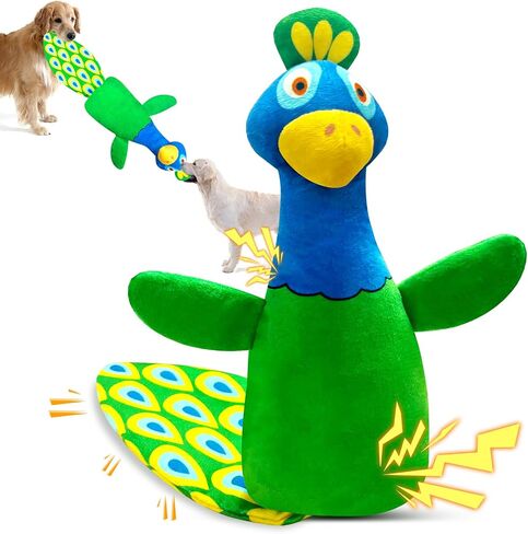 Christmas Large Interactive Dog Toys: Squeaky Plush Stuffed Dog Toys for Large Dogs - Big Chew Santa Dog Toys for Puppy Small Medium Large Breeds in Saudi Arabia