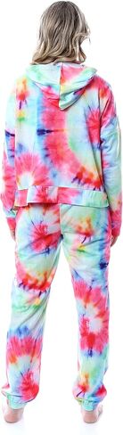 INTIMO Peanuts Snoopy Joe Cool Tie Dye Womens' Pajama Loungewear Hooded Jogger Set in Saudi Arabia