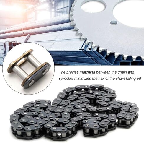 Rear Sprocket T8F 54 Teeth 116 Link Chain Kit, Replacement for SSR SX50 Scooter 43cc 47cc 49cc 2 Stroke Replacement for Syx Holeshot Metotec ATV Quad Dirt Bike in Saudi Arabia