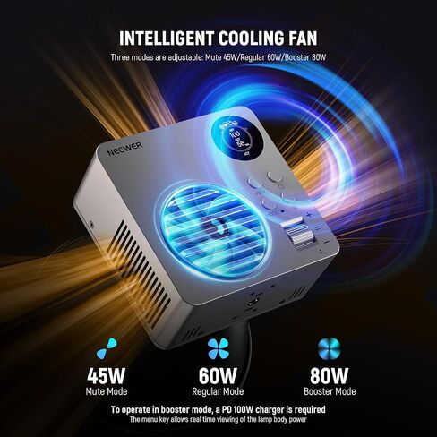 Neewer HS200B LED Video Light App/2.4G/DMX Control ، 280W 84400LX/1M BI COLOR in Saudi Arabia