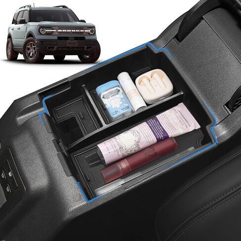 GZSH 2025 Upgrade Center Console Organizer fit for 2025 Ford Bronco 4 Door Full Size Ford Bronco Center Console Storage for Ford Bronco 2025 Storage Accessories |Easy to Install||Not for Sport Model| in Kuwait