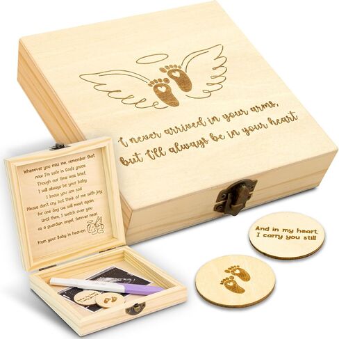 Miscarriage Gifts For Mothers - Mothers Day Gifts For Moms Who Lost A Baby, Gift For Miscarriages Loss Of Baby Sympathy Gift, Infant Loss Test Keepsake Box in Kuwait