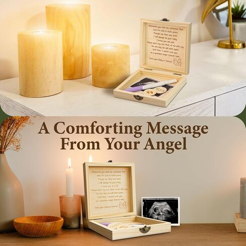 Miscarriage Gifts For Mothers - Mothers Day Gifts For Moms Who Lost A Baby, Gift For Miscarriages Loss Of Baby Sympathy Gift, Infant Loss Test Keepsake Box in Kuwait