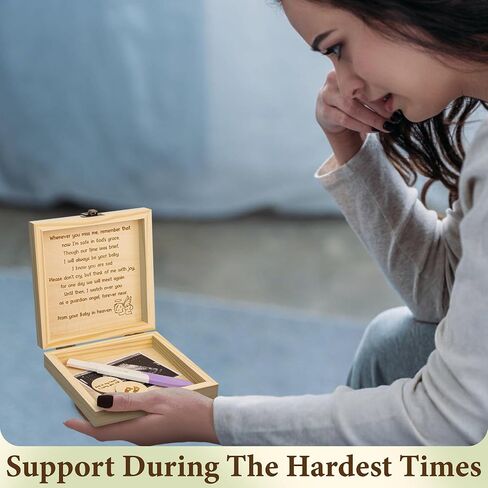 Miscarriage Gifts For Mothers - Mothers Day Gifts For Moms Who Lost A Baby, Gift For Miscarriages Loss Of Baby Sympathy Gift, Infant Loss Test Keepsake Box in Kuwait