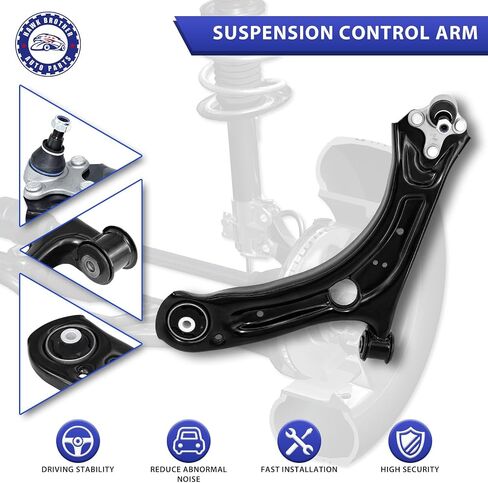 Control Arm, w/Ball Joint Front Lower Suspension Kit Compatible With 2012-2021 Volkswagen Passat 2012-2019 Beetle(CMS70180, CMS70181) - 2PCS in Saudi Arabia