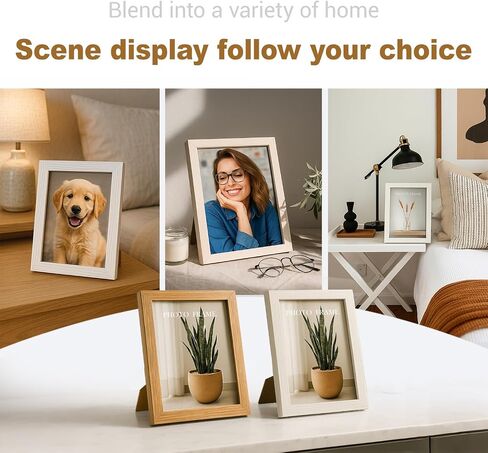 Display 4x6 Picture Frame Set of 2, 4 x 6 Photo Frames with High Definition Real Glass, Horizontal/Vertical Tabletop Display, White 2 Pack in Saudi Arabia