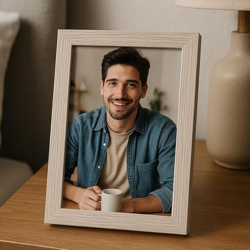 Display 4x6 Picture Frame Set of 2, 4 x 6 Photo Frames with High Definition Real Glass, Horizontal/Vertical Tabletop Display, White 2 Pack in Saudi Arabia