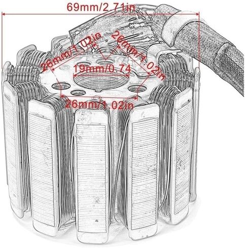 For Magneto Stator Coil YZF-R1 FZ1 FZ8 2004 To 2016 FZ1-N FZ1-NA FZ1-SA FZ8-N FZ8-SA FZ8-NA Motorcycle Parts in Saudi Arabia
