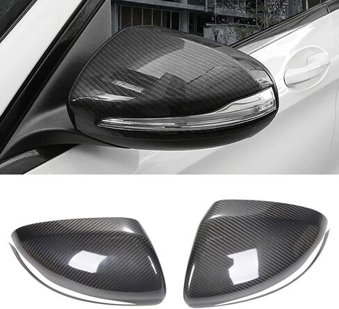 LHD Real Dry Carbon Fiber Side Rearview Mirror Cover Caps for Mercedes C GLC S E Class W205 X253 W222 W213 W238 in Saudi Arabia