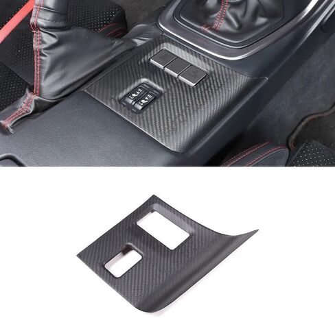 Matte Carbon Fiber Seat Heating Trim Gear Button Cover Fits for GR86/BRZ Manual Version 2021-2024 in Saudi Arabia