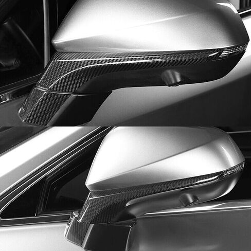 Real Carbon Fiber Side Rearview Mirror Cover Trim for Lexus NX200t 300 300h 2015-2021 in Saudi Arabia