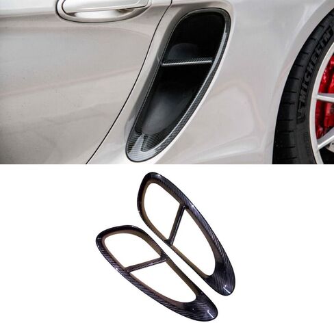 ل Porsche Cayman Boxster 981 حقيقية ألياف الكربون الجانب تنفيس شواية الشواية 2013-2016 in Saudi Arabia